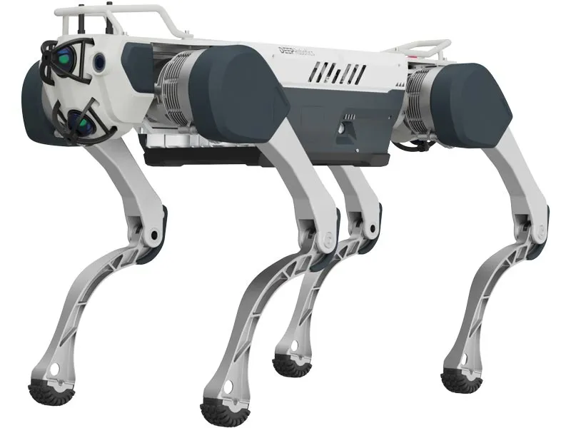 DEEPRobotics X30 industrial quadruped robot dog showing why rugged mobility matters before wheel-legged home robots arrive