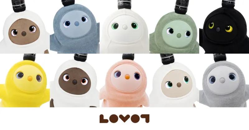 LOVOT pet-like companion robot using expressive eyes and warm body interaction