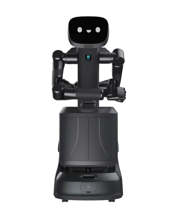 PUDU FlashBot Arm service robot showing why hotel robots are a practical bridge toward home robot manipulation