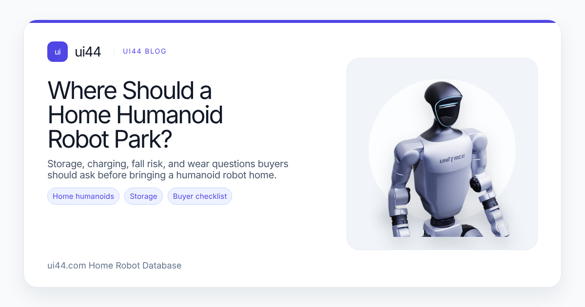 Where Should a Home Humanoid Robot Park?