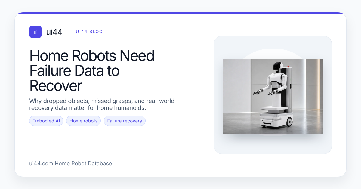 Home Robots Need Failure Data to Recover